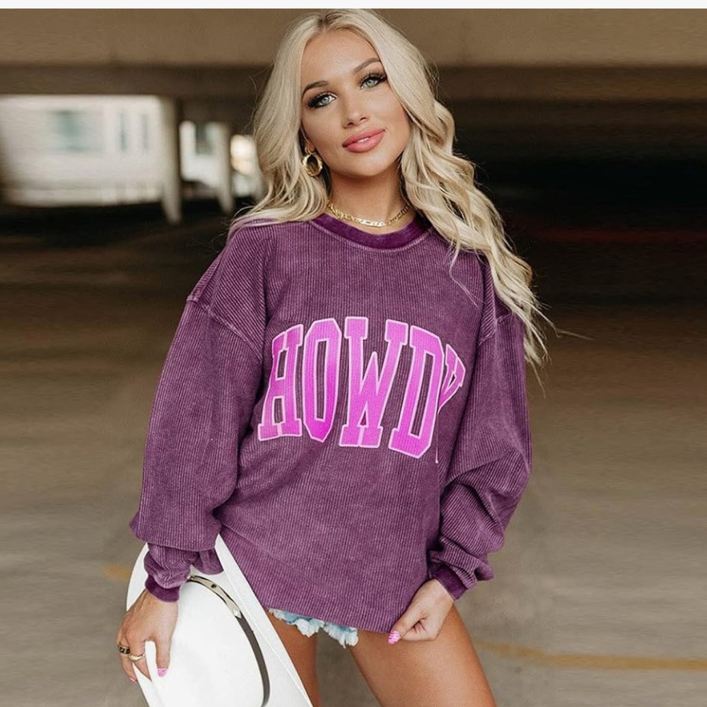 Howdy corduroy sweatshirt - Picture 2 of 5